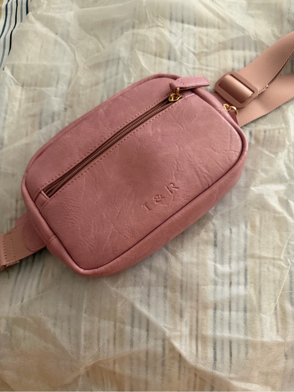 Faux-Leather Belt Bag